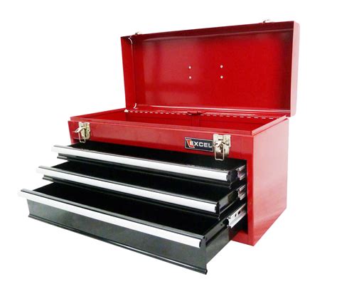 excel tb133a red 21 inch portable steel tool box red|tb133 toolbox.